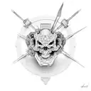 techno tattoo design idea