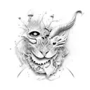 techno tattoo design idea