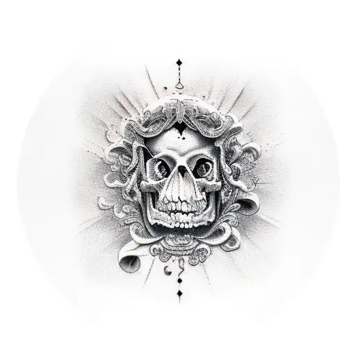 mi mento mori  filosofie  tattoo design idea