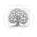 olive tree tattoo design idea