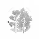 olive tree tattoo design idea