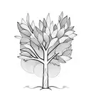 olive tree tattoo design idea