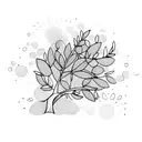 olive tree tattoo design idea