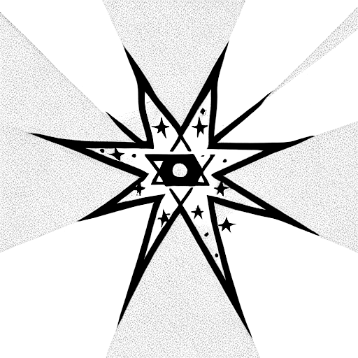 Jewish Star tattoo design idea