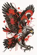 Hawk tattoo design idea