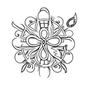 tattoo design with roman numerals for 2021 and a 4 leaf clover tattoo design idea
