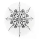 tattoo design with roman numerals for 2021 and a 4 leaf clover tattoo design idea