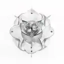 tattoo design with roman numerals for 2021 and a 4 leaf clover tattoo design idea