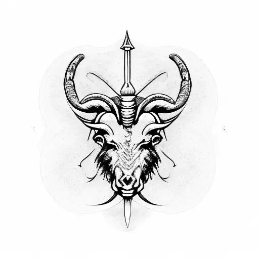 Aries and gemini tattoo design idea
