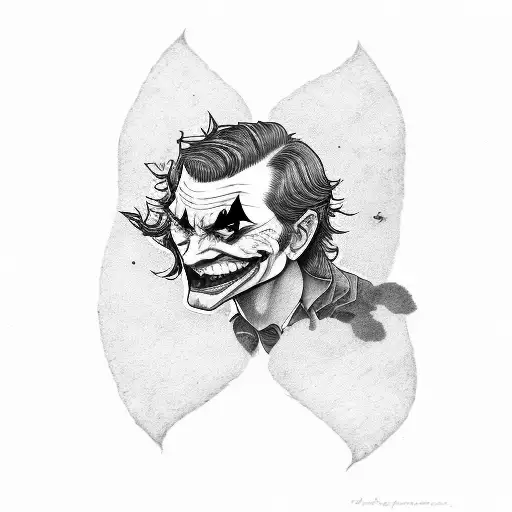 joker HA HA HA  tattoo design idea