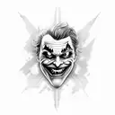joker HA HA HA  tattoo design idea