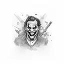 joker HA HA HA  tattoo design idea