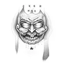 joker HA HA HA  tattoo design idea