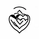 libra and taurus with heart tattoo design idea