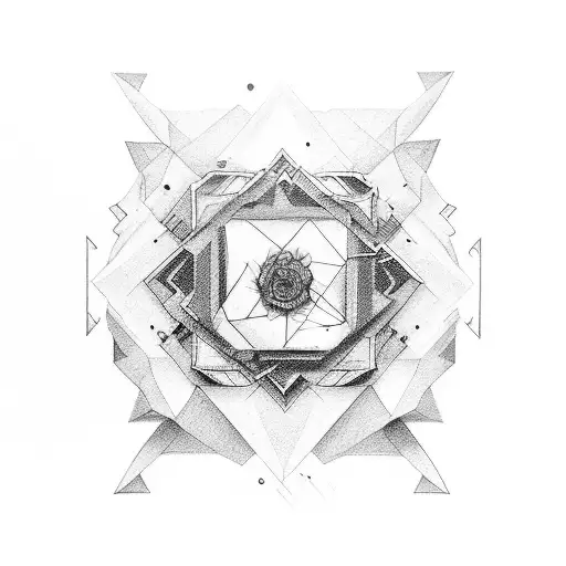 beauty and strength rising out of depression . symbolism tattoo design idea