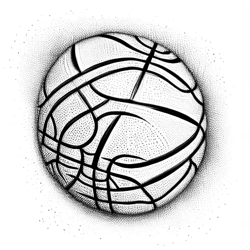 basketball basket  tattoo design idea