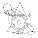 multiverse, portal, aliens, secret symbol tattoo design idea