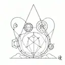 multiverse, portal, aliens, secret symbol tattoo design idea