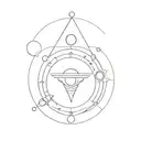 multiverse, portal, aliens, secret symbol tattoo design idea