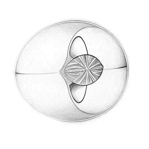 an egg on a black background tattoo design idea