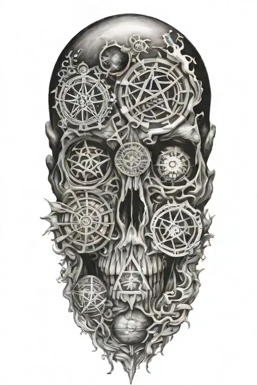 7 hermetic principles  tattoo design idea