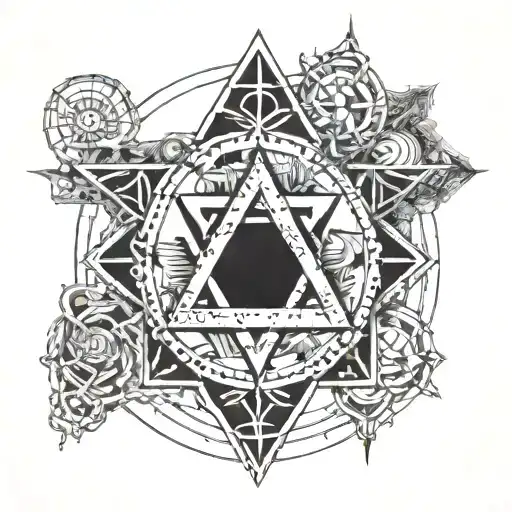 7 hermetic principles  tattoo design idea