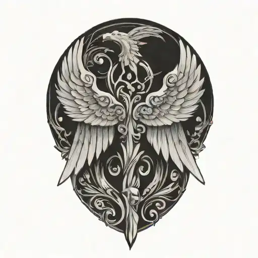 hermes's wing  tattoo design idea