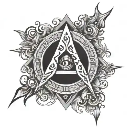 Square and Compasses  tattoo design idea