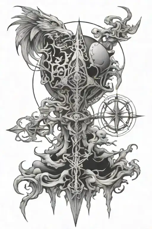 hermetic principles clearly represented  tattoo design idea