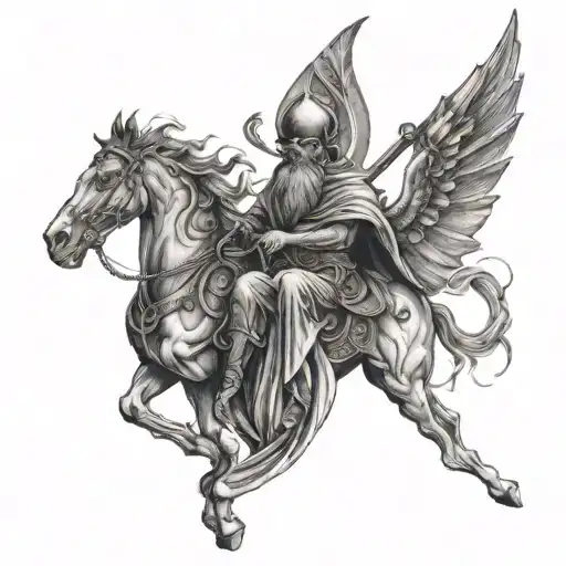 hermes trismegistus principles tattoo design idea