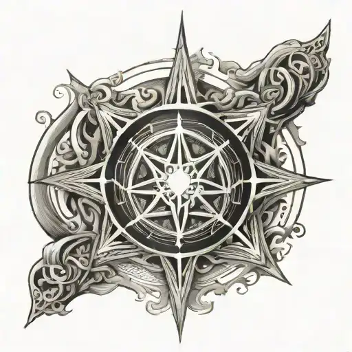hermetic seal of light tattoo design idea