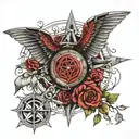 7 hermetic principles tattoo design idea