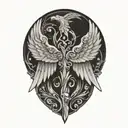 hermes's wing  tattoo design idea