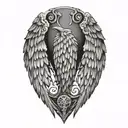 hermes's wing  tattoo design idea