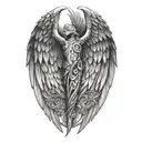 hermes's wing  tattoo design idea