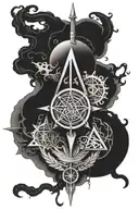 the 7 hermetic principles represented tattoo design idea