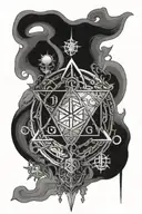 the 7 hermetic principles represented tattoo design idea