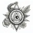 seven hermetic principles incorporated tattoo design idea