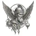 hermes trismegistus principles tattoo design idea