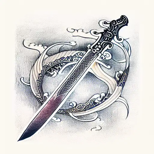  sword, England,  tattoo design idea