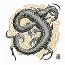 Scorpion Mortal Kombat Spear tattoo design idea