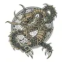 Scorpion Mortal Kombat Spear tattoo design idea