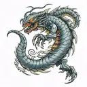 Scorpion Mortal Kombat Spear tattoo design idea