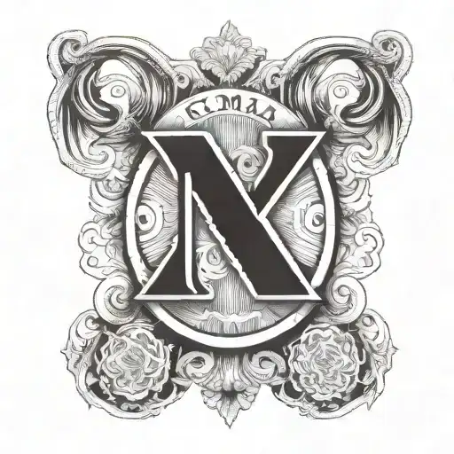 1977 And initials CMA  tattoo design idea