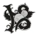 1977 And initials CMA  tattoo design idea