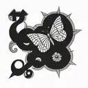 1977 And initials CMA  tattoo design idea