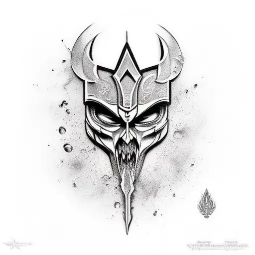ezio auditore face on left arm tattoo design idea