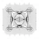 optical illusion tattoo design idea