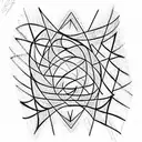 optical illusion tattoo design idea