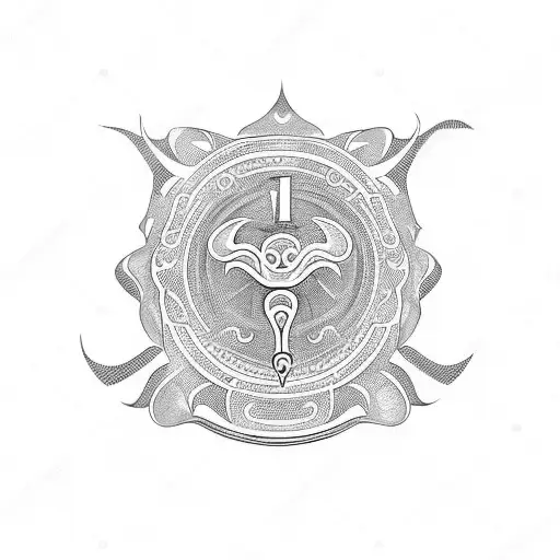 question mark  tattoo design idea